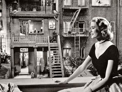 Alfred Hitchcock making Rear Window
