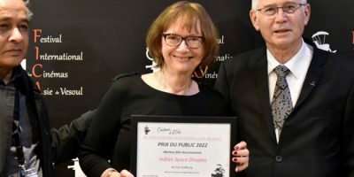 Dr Sue Sudbury won the award at the 28th Festival International des Cinemas d’Aisle in Vesoul