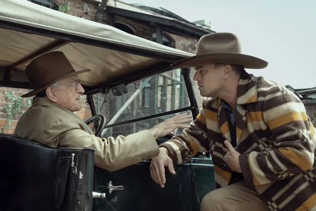 Leonardo DiCaprio and Robert De Niro in Killers of the Flower Moon