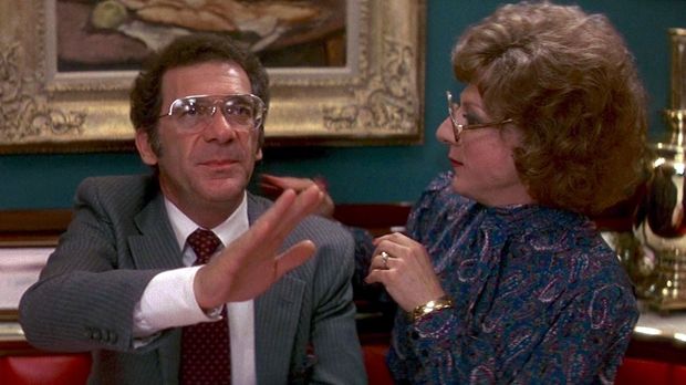 Sydney Pollack and Dustin Hoffman in Tootsie (1982)