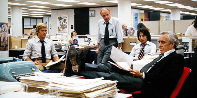 Robert Redford, Dustin Hoffman in All The President's Men
