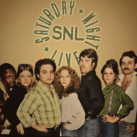 Dan Aykroyd with other Saturday Night Live members