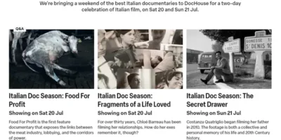 Vital new Italian documentaries make their UK Premiere at Bertha DocHouse during this bi-annual film season, which this year forms part of the centenary anniversary of Istituto Luce