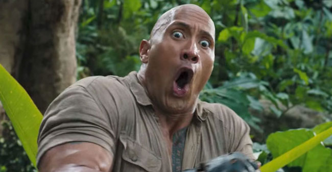 Dwayne Johnson in Jumanji: Welcome to the Jungle