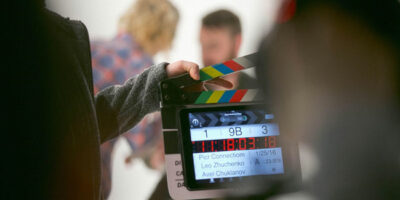 Filmmaking, clapper board