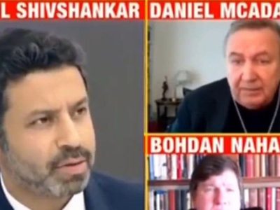 I Am Mr McAdams - Rahul Shivshankar, the Indian TV news anchor, berated the wrong man for nearly two minutes during a broadcast about the war in Ukraine.