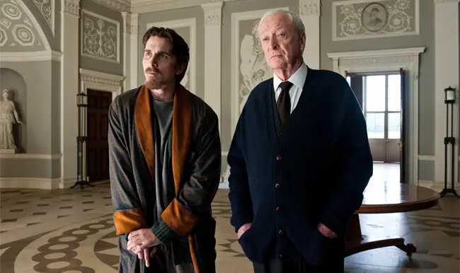 Michael Caine in The Dark Knight (with Christian Bale)