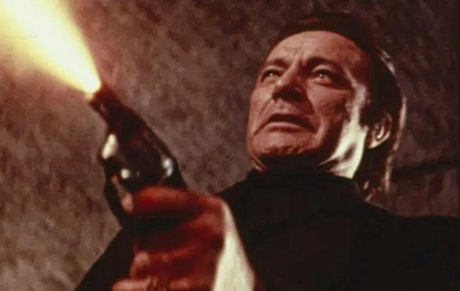 Richard Burton in Villain (1971).