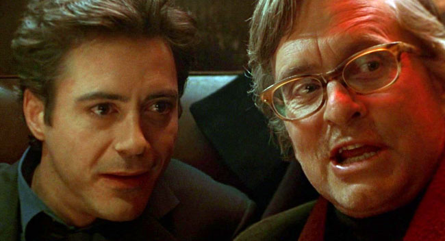 Robert Downey Jr and Michael Douglas in Wonder Boys