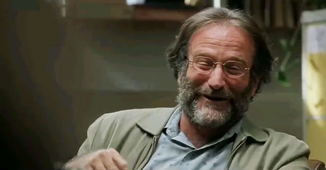 Robin Williams in Good Will Hunting.